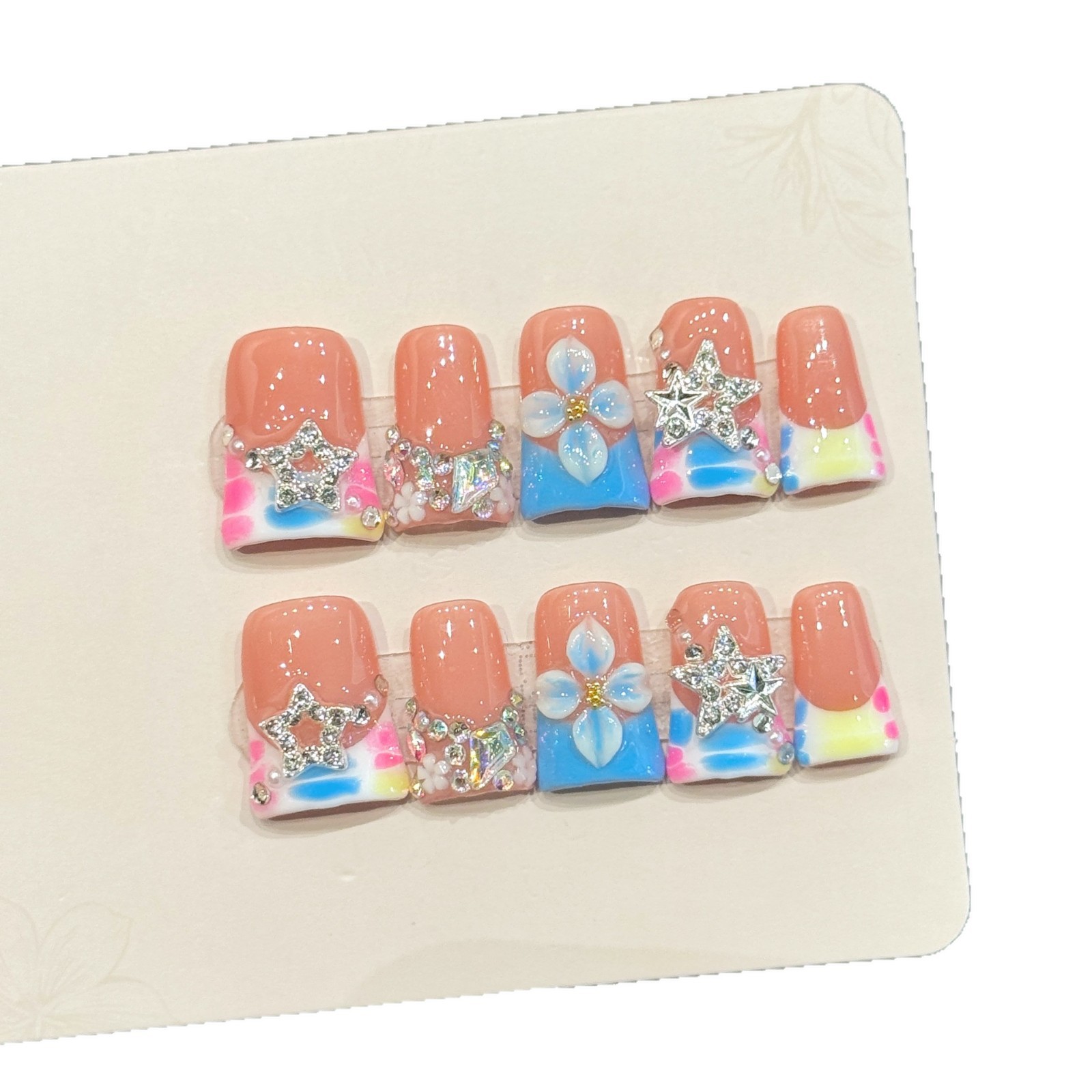 10 PCS Luxury Handmade Press o - Nail Art Press On recension och pris