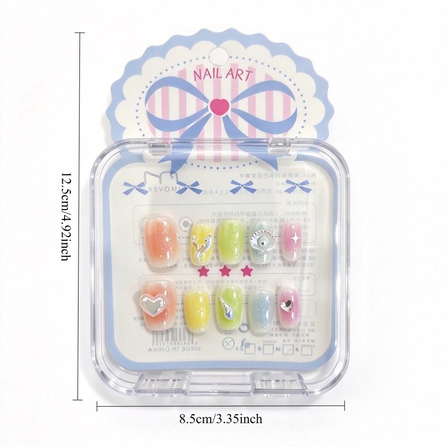 Ocean Dopamine Press-On Nails, - Nail Art Ombre recension och pris