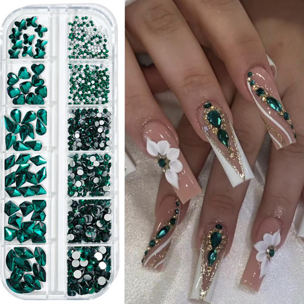 12Grids 3D Pink Nail Art Rhine - Nail Art Valentines Day recension och pris