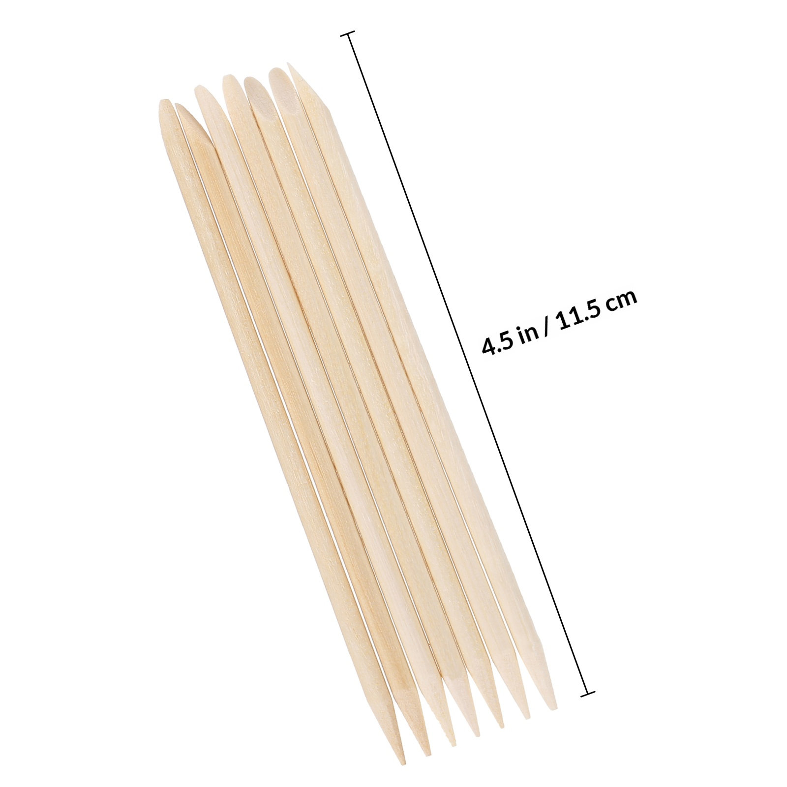 200pcs Orange Wood Cuticle Sti - Nail Art Orange recension och pris