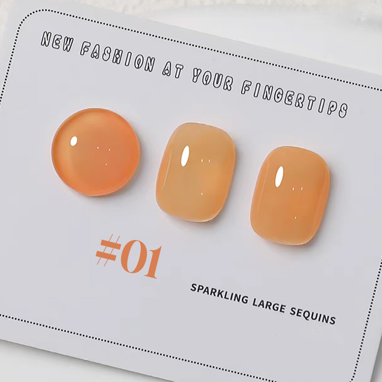 1-6pcs PSK New Macaron Candy O - Nail Art Orange recension och pris